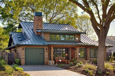 yellow house green metal roof|metal roof house color combinations.